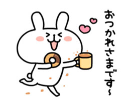 Rabbit is full of love sticker #12475664