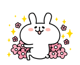 Rabbit is full of love sticker #12475665