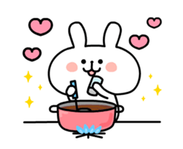 Rabbit is full of love sticker #12475668
