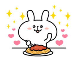 Rabbit is full of love sticker #12475669