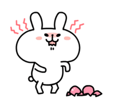 Rabbit is full of love sticker #12475672