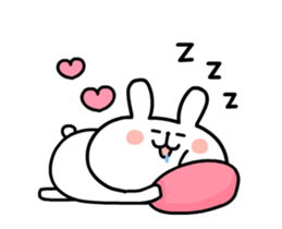 Rabbit is full of love sticker #12475673