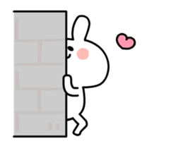Rabbit is full of love sticker #12475674