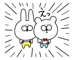 Of rabbit and bear honorific 2 sticker #12475923