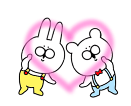 Of rabbit and bear honorific 2 sticker #12475936