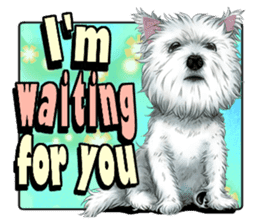 West Highland White Terrier comic life sticker #12476190