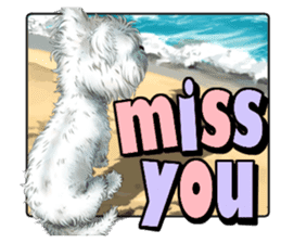 West Highland White Terrier comic life sticker #12476191