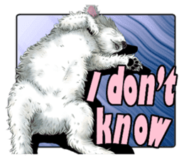 West Highland White Terrier comic life sticker #12476195