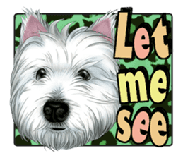 West Highland White Terrier comic life sticker #12476197