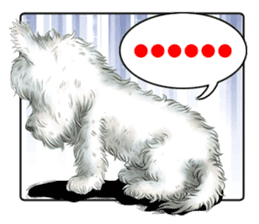 West Highland White Terrier comic life sticker #12476198