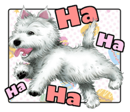 West Highland White Terrier comic life sticker #12476201
