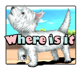 West Highland White Terrier comic life sticker #12476203