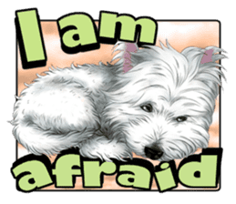West Highland White Terrier comic life sticker #12476204