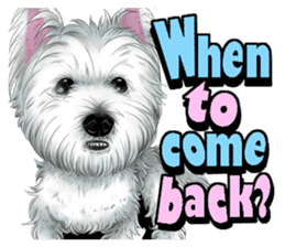 West Highland White Terrier comic life sticker #12476205