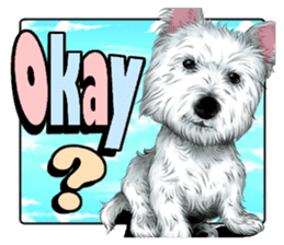 West Highland White Terrier comic life sticker #12476208