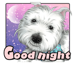 West Highland White Terrier comic life sticker #12476209