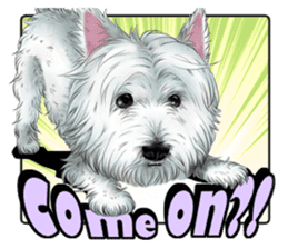 West Highland White Terrier comic life sticker #12476210