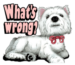 West Highland White Terrier comic life sticker #12476211