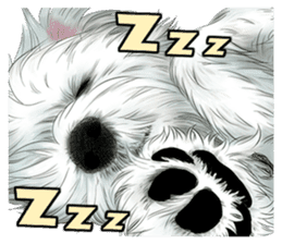 West Highland White Terrier comic life sticker #12476213