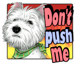 West Highland White Terrier comic life sticker #12476215