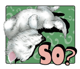 West Highland White Terrier comic life sticker #12476217