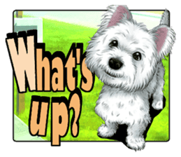 West Highland White Terrier comic life sticker #12476218