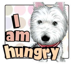 West Highland White Terrier comic life sticker #12476222