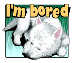 West Highland White Terrier comic life sticker #12476224