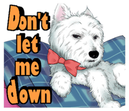 West Highland White Terrier comic life sticker #12476226