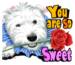 West Highland White Terrier comic life sticker #12476227
