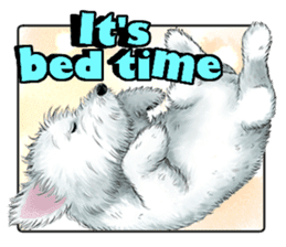 West Highland White Terrier comic life sticker #12476229