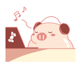 My Cute Lovely Pig, Animated 6 sticker #12476531