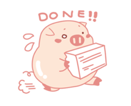 My Cute Lovely Pig, Animated 6 sticker #12476539