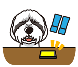 iinu - Bearded Collie sticker #12477959