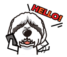 iinu - Bearded Collie sticker #12477960