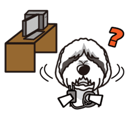 iinu - Bearded Collie sticker #12477964
