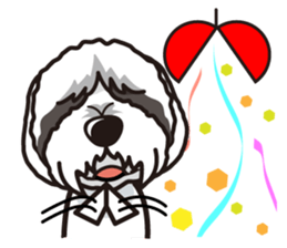 iinu - Bearded Collie sticker #12477966