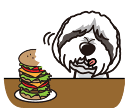 iinu - Bearded Collie sticker #12477967