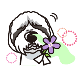 iinu - Bearded Collie sticker #12477968