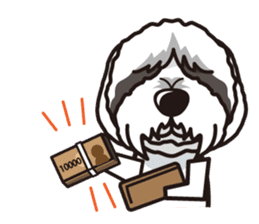 iinu - Bearded Collie sticker #12477972