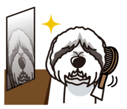 iinu - Bearded Collie sticker #12477974