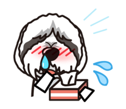 iinu - Bearded Collie sticker #12477975