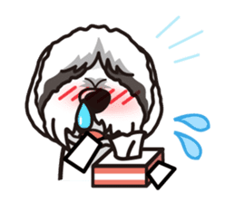 iinu - Bearded Collie sticker #12477975