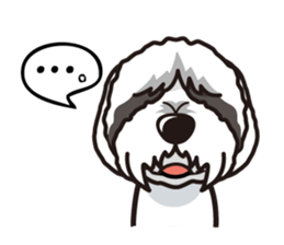 iinu - Bearded Collie sticker #12477976