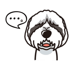 iinu - Bearded Collie sticker #12477976
