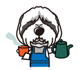 iinu - Bearded Collie sticker #12477978