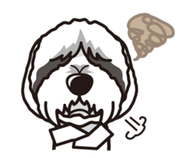 iinu - Bearded Collie sticker #12477980