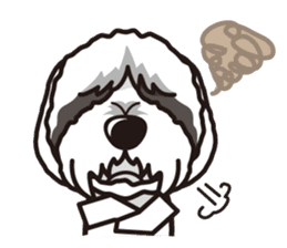 iinu - Bearded Collie sticker #12477980