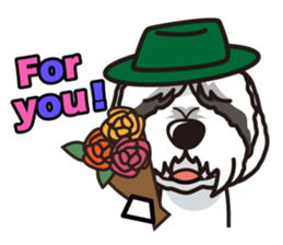 iinu - Bearded Collie sticker #12477981