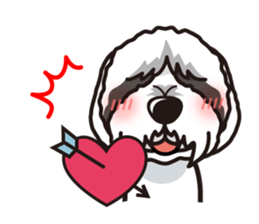 iinu - Bearded Collie sticker #12477982